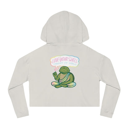"Love Your Shell" Crop Hoodie