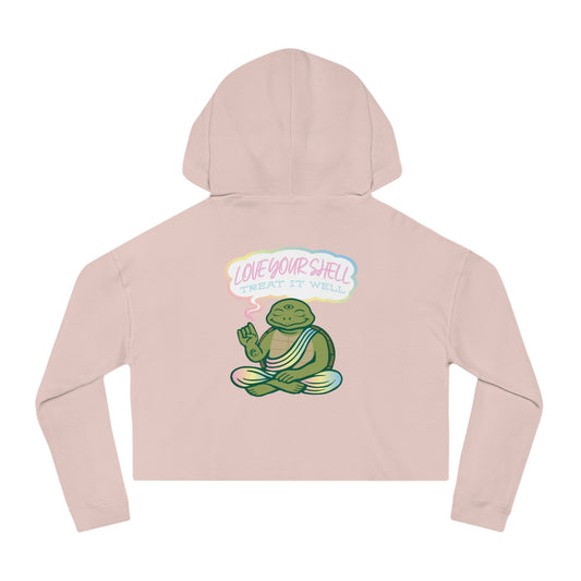 "Love Your Shell" Crop Hoodie
