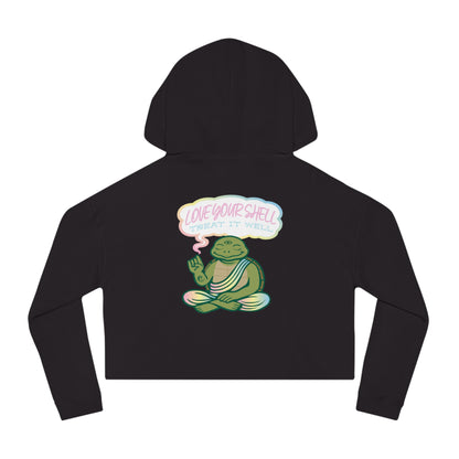 "Love Your Shell" Crop Hoodie